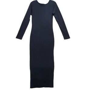 nasty gal scoop neck backless tie maxi dress Nasty Gal Women's Satin Asymmetric Tie Long Sleeve Maxi Dress in Chocolate